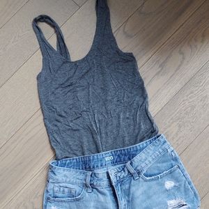 Grey low-back tank